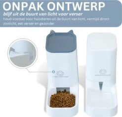 Voerbak Hond & Kat - Automatisch Voerautomaat - Dispenser Dubbel Voor Water En Voedsel - 4 Liter 9 Voerbak Hond & Kat - Automatisch Voerautomaat - Dispenser Dubbel Voor Water En Voedsel - 4 Liter -Huisdierbenodigdheden 1200x1153 27