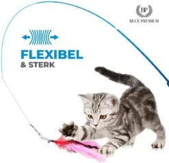 Merkloos 2 Kattenhengels Met 10 Speeltjes – Bewegende Kattenspeeltjes Met Veren En Belletjes – Interactieve Kattenspeelgoed Voor Kittens – Cat Toys -Huisdierbenodigdheden 1200x1155 26