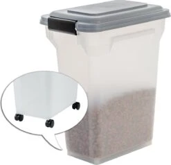 Iris Ohyama Air Tight Food Container ATS-M - Kunststof- 20 Liter - Transparant/Grijs - Met Schepje 9 Iris Ohyama Air Tight Food Container ATS-M - Kunststof- 20 Liter - Transparant/Grijs - Met Schepje -Huisdierbenodigdheden 1200x1156 7