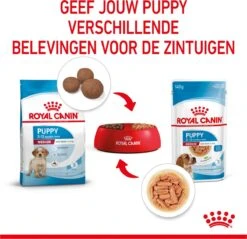 Royal Canin Shn Medium Puppy Pouch - Hondenvoer - 10 X 140 G -Huisdierbenodigdheden 1200x1159 20