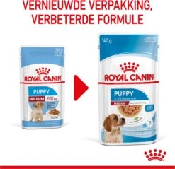 Royal Canin Shn Medium Puppy Pouch - Hondenvoer - 10 X 140 G -Huisdierbenodigdheden 1200x1159 22