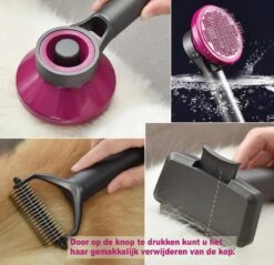 Hondenborstel Set 3 In 1 - Hondenkam - Borstelset - Klittenkam Hond - Ondervacht Kam - Furminator - Slickerborstel - Kattenkam - Verwijderd Klitten En Voorkomt Haaruitval -Huisdierbenodigdheden 1200x1159 3