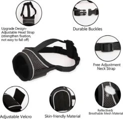 Merkloos Hoog Kwaliteit Muilkorf Met Bedrukt Patroon - Muilkorf Hond - Hondensnuit - Anti Blaf En Bijt - Voor Kleine En Grote Honden Maat M Zwart Reflecterend 10 Merkloos Hoog Kwaliteit Muilkorf Met Bedrukt Patroon - Muilkorf Hond - Hondensnuit - Anti Blaf En Bijt - Voor Kleine En Grote Honden Maat M Zwart Reflecterend -Huisdierbenodigdheden 1200x1160 2