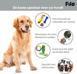 Filo Honden Speelgoed Set 14 Stuks - Hondenspeeltjes Knuffel - Hondenbal - Flostouw - Bot - Frisbee - Hondentouw - Hondenspeelgoed Intelligentie - Kauwspeelgoed Hond En Puppy - Bijtspeelgoed Hondenknuffel - Hondenspeeltje Met Piep -Huisdierbenodigdheden 1200x1160 25