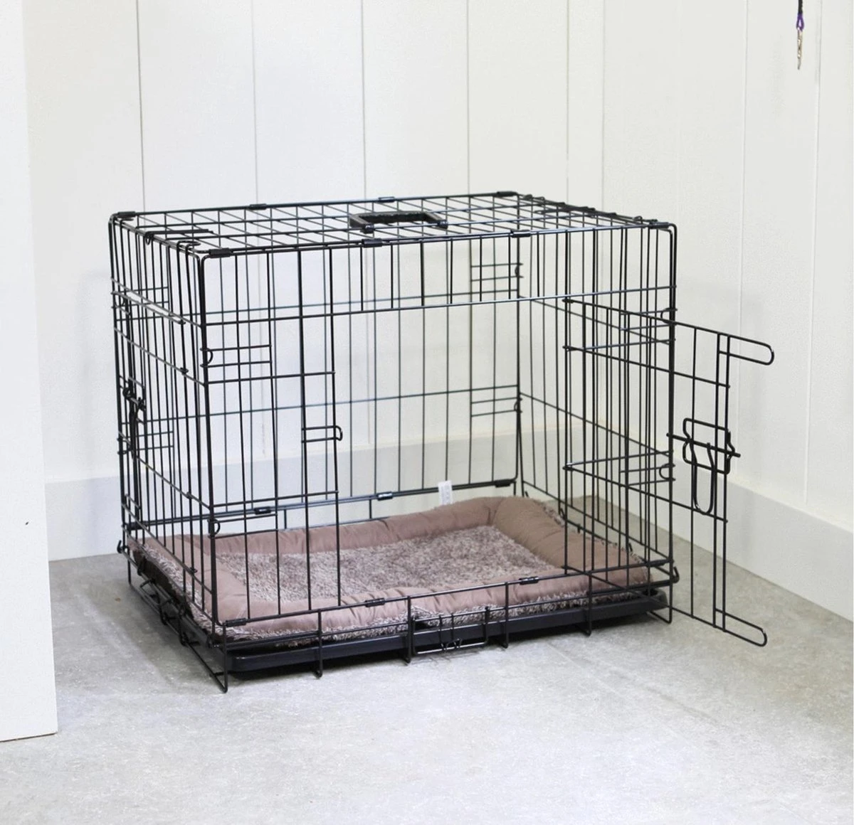 Adori Hondenbench - Zwart - L - 92 X 57 X 64 Cm 3 Adori Hondenbench - Zwart - L - 92 X 57 X 64 Cm - Afbeelding 3