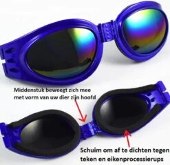 Merkloos Zwarte Hondenbril - Zonnebril Voor Honden - Hondenspeelgoed - Hond Huisdier - UV Werend -Huisdierbenodigdheden 1200x1160 28