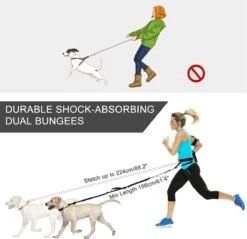 BOTC Looplijn Hond Met Heupriem Voor Hardlopen - Hondenriem - Zwart -Huisdierbenodigdheden 1200x1161 1