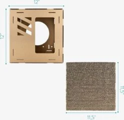 Navaris Modulaire Golfkartonnen Huisdieren Speelblokken - Golfkarton Speelhuis Met 4 Blokken En 2 Bruggen - Voor Kleine Katten, Kittens En Konijnen -Huisdierbenodigdheden 1200x1161 44