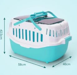 Nobleza 41WSI - Reisbench - Reismand - Transportbox - 58 X 40 X 42.5 Cm - Blauw -Huisdierbenodigdheden 1200x1164 20