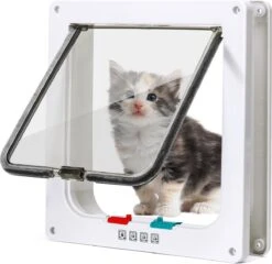Nobleza Kattenluik Met Tunnel - 4 Vergrendelingsstanden - Weerbestendig - Binnen En Buiten - 20.5 X 19.7 Cm - Maat M - Wit 15 Nobleza Kattenluik Met Tunnel - 4 Vergrendelingsstanden - Weerbestendig - Binnen En Buiten - 20.5 X 19.7 Cm - Maat M - Wit -Huisdierbenodigdheden 1200x1164 22