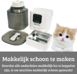 LARMA Automatische Voerbak Met Camera - Automatische Voerbak Voor Kat En Hond - Voerinhoud 6 Liter - Voerautomaat Met Smartphone Besturing - Met Camera - Voerdispenser Voor Hond En Kat -Huisdierbenodigdheden 1200x1164 7