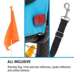 Klarfit Husky Hondenfietskar 250 Liter - 75 X 87,5 X 146 Cm (BxHxD) - Past Bij Alle Fietsen Met 26-28" - Belastbaarheid Van 45 Kg -Huisdierbenodigdheden 1200x1165 5