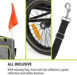 Klarfit Husky Vario 2-in-1 Hondenfietskar Hondenbuggy 240 Liter - Past Bij Alle Fietsen Met 26-28"- 600D Oxford Canvas 10 Klarfit Husky Vario 2-in-1 Hondenfietskar Hondenbuggy 240 Liter - Past Bij Alle Fietsen Met 26-28"- 600D Oxford Canvas -Huisdierbenodigdheden 1200x1166 8