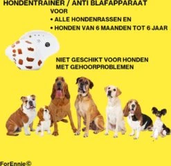 Merkloos Ultrasone Hondentrainer - Anti Blafapparaat | Anti Blaf Apparaat | Anti Blafband | Dierendag | Trainer | Design | Schelp | Retro | Blafband Voor Honden -Huisdierbenodigdheden 1200x1167
