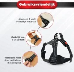 Purrr Fect Hondentuigje - Anti-Trek Tuig - Hondenharnas - Y Tuig Hond - Waterproof - Reflecterend - Verstelbaar - Maat L 13 Purrr Fect Hondentuigje - Anti-Trek Tuig - Hondenharnas - Y Tuig Hond - Waterproof - Reflecterend - Verstelbaar - Maat L -Huisdierbenodigdheden 1200x1167 3