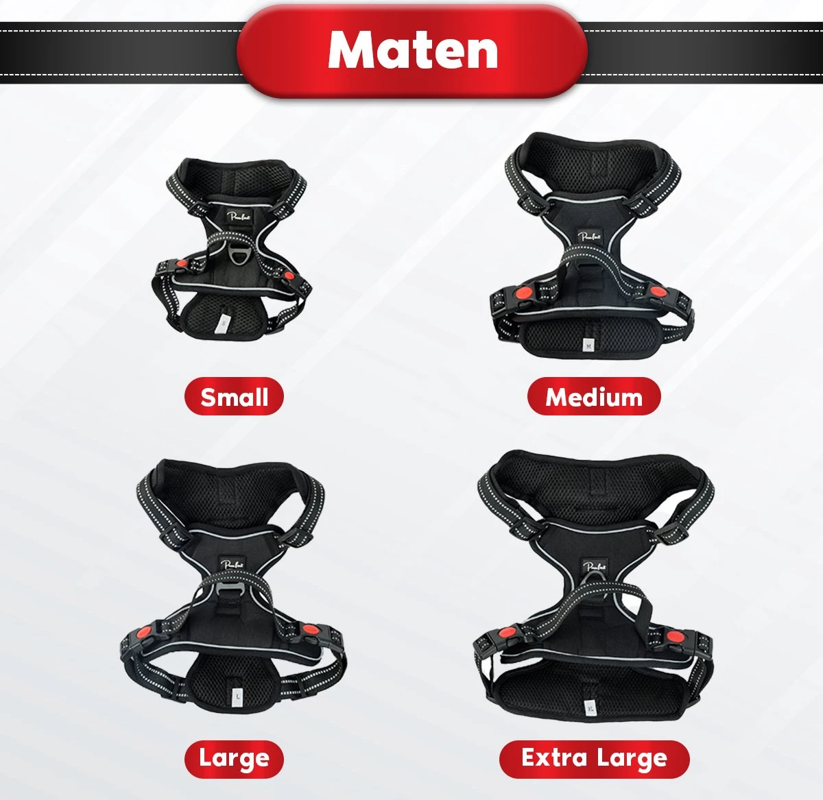 Purrr Fect Hondentuigje - Anti-Trek Tuig - Hondenharnas - Y Tuig Hond - Waterproof - Reflecterend - Verstelbaar - Maat L 8 Purrr Fect Hondentuigje - Anti-Trek Tuig - Hondenharnas - Y Tuig Hond - Waterproof - Reflecterend - Verstelbaar - Maat L - Afbeelding 8