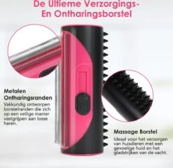 Frenkies HuisdierPlezier Hondenborstel - Borstels - Hondenborstel - Hondenkam - Roze -Huisdierbenodigdheden 1200x1167 8