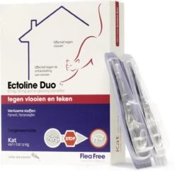 Flea Free Ectoline Duo Kat - Tegen Vlooien En Teken - 2 Pipetten -Huisdierbenodigdheden 1200x1169 18