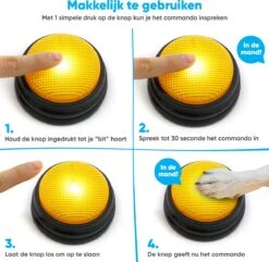 BFreshPets Praatknop Voor Honden - 6 Stuks - Dogbuttons - Hondenspeelgoed - Honden Training - Laat Uw Huisdier Spreken -Huisdierbenodigdheden 1200x1170 10