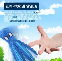 VEDIC® - Octopus Blauw Honden Knuffel - Piepspeelgoed - Geen Vulling - 32CM -Huisdierbenodigdheden 1200x1170 13