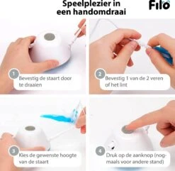 Filo Elektrisch Rijdend Kattenspeelgoed Met Laser - Rijdend Kattenspeeltje - Automatisch Interactief Speelgoed Katten - Kattencadeaus - Elektronisch Speelgoed Kittens - Kat - Kitten - Laserspeelgoed - Kado -Huisdierbenodigdheden 1200x1170 35