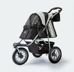InnoPet Comfort EFA ECO - Hondenbuggy - Zwart/Zilvergrijs - 87x50x102cm