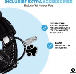 Vulpes Pets® Hondenhalsband Geschikt Voor Apple AirTag - Apple Airtag Halsband Voor Honden Pro - Veilig, Lichtgewicht, Reflecterend & Comfortabel - Anti-kras En Waterbestendig - Incl. 2 Accessoires - 36-44 CM - M -Huisdierbenodigdheden 1200x1171 18