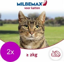 Elanco Milbemax Kat - Anti Wormenmiddel - 2 X 2 Tab 2-8kg -Huisdierbenodigdheden 1200x1171 22