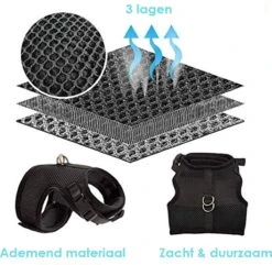 Kattentuigje Met Leiband Riem Kattenharnas Geel Maat L Kat & Kitten - Dieren Kattenriem - Cat Leash - Halsomvang 24 Tot 33cm - Borstomvang 36 Tot 41cm - Zootic® -Huisdierbenodigdheden 1200x1171 29