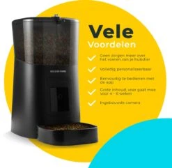 GoldenPaws Automatische Voerbak - Kat En Hond - Zwart - Met Verstelbare Camera - Voerautomaat Met Smartphone Besturing - Voerinhoud 6 Liter -Huisdierbenodigdheden 1200x1172 10
