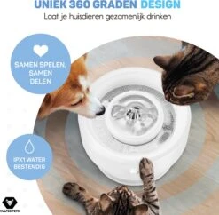 Vulpes Pets® Drinkfontein Voor Kat & Hond – Draadloze Kattenfontein – Waterbak En Waterfontein Kat – Oplaadbaar, Draagbaar & Draadloos - Drinkbak Hond - Anti Knoei - PRO Versie -Huisdierbenodigdheden 1200x1174 12