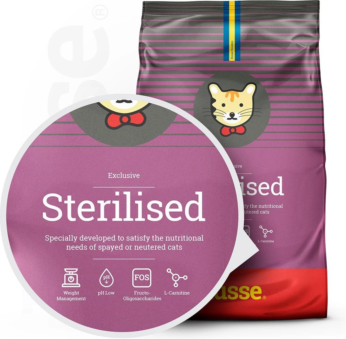 Husse Exclusive Katt Sterilised - Kattenvoer -7 Kg 3 Husse Exclusive Katt Sterilised - Kattenvoer -7 Kg - Afbeelding 3