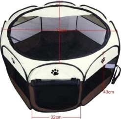 Merkloos Opvouwbare Bench Voor Hond, Kat, Konijn Of Knaagdieren - Hondenbench - Reisbench - Stoffen Bench - Hondenkooi - Transportbench -Huisdierbenodigdheden 1200x1175 21