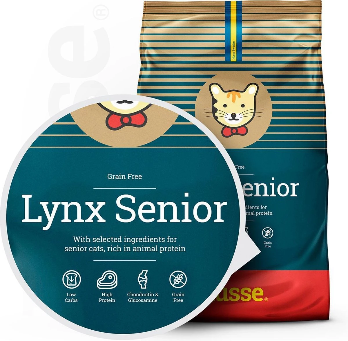 Husse Opus Lynx Senior Graanvrij Kattenvoer - 7 Kg 3 Husse Opus Lynx Senior Graanvrij Kattenvoer - 7 Kg - Afbeelding 3