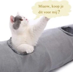 Bonbox Shop - Kattentunnel - 130 CM - Katten Speelgoed - Kitten - Spelen- Speeltunnel - Speelgoed Voor Katten -Huisdierbenodigdheden 1200x1175 30