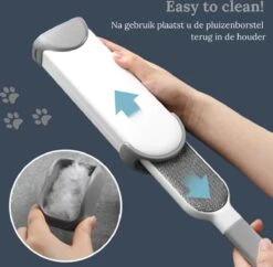 Pet Lovers - Huisdierhaar Verwijderaar - Dierenhaar Verwijderaar - Pluizenborstel - Kledingborstel - Haarverwijderaar - Ontpluizer - Honden En Kattenhaar Verwijderaar - + GRATIS Draagbare Haarverwijderaar -Huisdierbenodigdheden 1200x1176 1