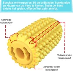 Merkloos Corn Dog Toothbrush - Honden Speelgoed - Hondenspeelgoed - Honden Tandenborstel - Gezond Dieet - Hondenspeeltje - Honden Speelgoed Intelligentie -Huisdierbenodigdheden 1200x1176 24