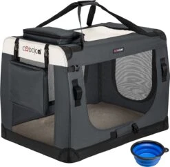 Cadoca Honden & Katten Reismand XL - 81x56x58cm - Antraciet -Huisdierbenodigdheden 1200x1177 25