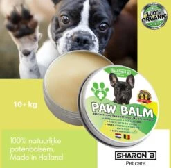 100% Natuurlijke Potenbalsem - Paw Balm - Voor Honden - Van 10-20 Kg - Beschermt Voetzooltjes - Tegen Kloven, Wondjes, Ontstekingen - Made In Holland -Huisdierbenodigdheden 1200x1178 17