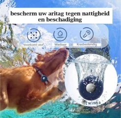 |Twinza| Hond En Kat Huisdieren Siliconen Halsband - Bescherm Hoesje/houder Geschikt Voor Apple Airtag - Halsband Airtag Houder - Tracking - Zwart - 2stuks -Huisdierbenodigdheden 1200x1178 24