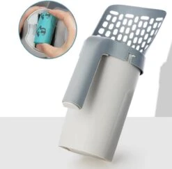 YELÉ LIVING – Kattenbakschep – Haarverwijderaar - Cat Litter Scoop – Kattenbakschep Met Container – Katten – Kattenbak – Grijs/wit – Kattenbak Schep – Grind – Kattengrind – Kattenbak Grind – Poep Zakjes – Afvalcontainer - All-in-1 Kattenbakschep -Huisdierbenodigdheden 1200x1180 39