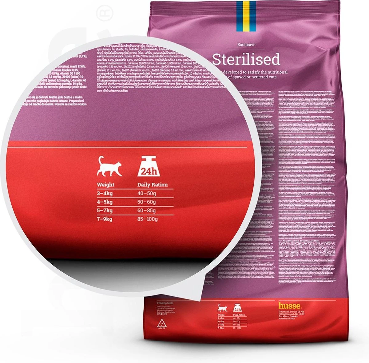 Husse Exclusive Katt Sterilised - Kattenvoer -7 Kg 2 Husse Exclusive Katt Sterilised - Kattenvoer -7 Kg - Afbeelding 2