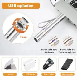DOWO® - Laserpen - USB Oplaadbaar - Kattenspeeltjes - 7 Verschillende Standen - Laserlampje - RVS Zilver - Laser Pointer 13 DOWO® - Laserpen - USB Oplaadbaar - Kattenspeeltjes - 7 Verschillende Standen - Laserlampje - RVS Zilver - Laser Pointer -Huisdierbenodigdheden 1200x1181 30