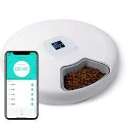 Pettadore Nutri Turn - Voerautomaat Kat/Hond - Smart Met App - 6 Maaltijden Nat En Droogvoer