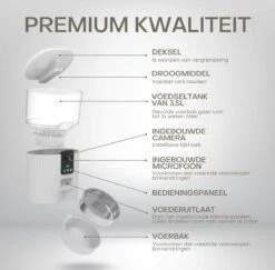 Smart Pet Feeder Voerautomaat - Breedbeeld Camera - Spraakbericht Opname - Smartphone Besturing - Automatische Voerbak Voor Kat Of Hond 3.5L 14 Smart Pet Feeder Voerautomaat - Breedbeeld Camera - Spraakbericht Opname - Smartphone Besturing - Automatische Voerbak Voor Kat Of Hond 3.5L -Huisdierbenodigdheden 1200x1182 10