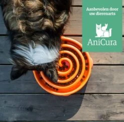 Outward Hound Slo Bowl Fun Feeder Voerbak - Anti Schrok Voerbak - Voerbak Slo-Bowl Mini Drop Teal Lichtblauw - 22X22X5 CM -Huisdierbenodigdheden 1200x1182 11