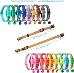Kattenhalsband Veiligheidssluiting Kattenbandje Kitten Halsband Katten Halsband Reflecterend Verstelbaar 18-32Cm – Zwart -Huisdierbenodigdheden 1200x1182 28