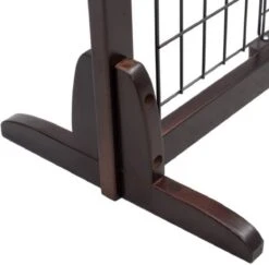 Hondenhek - Traphekje Hond - Traphekje Zonder Boren - Traphekje - BxH 161-97 X 53 Cm - Koffiebruin -Huisdierbenodigdheden 1200x1182 8