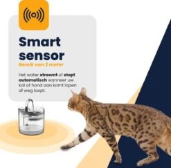 MIRO Luxe Drinkfontein - Drinkbak - Katten & Honden - Plug & Play - Zeer Stil - Met Sensor - 1.8 Liter Inhoud - + Extra Filter - Nederlandse Handleiding -Huisdierbenodigdheden 1200x1182 9