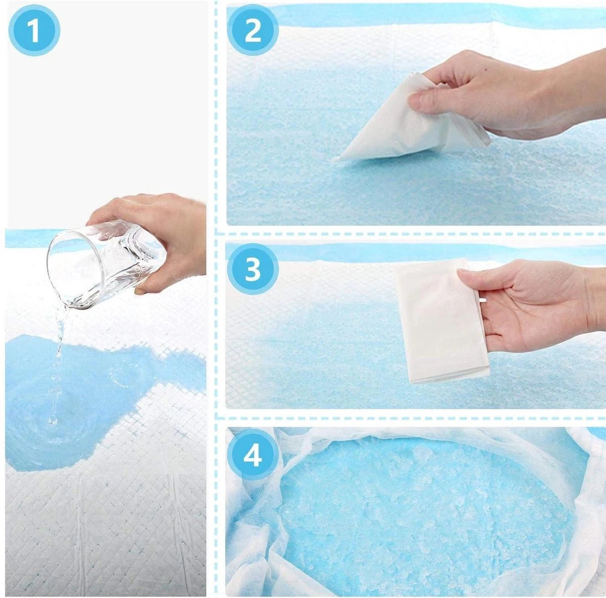 Nobleza 48LXE - Puppy Training Pads - 60 X 90 Cm - Zindelijkheidstraining - 120 Stuks 3 Nobleza 48LXE - Puppy Training Pads - 60 X 90 Cm - Zindelijkheidstraining - 120 Stuks - Afbeelding 3